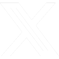 X logo - white